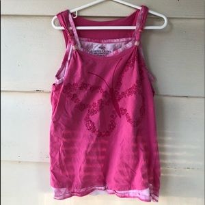 Girls pink butterfly shirt